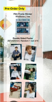 XDINARY HEROES LIVE and FALL POB Poster + Film Frame Sticker