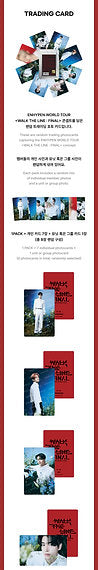 ENHYPEN Official MD WALK THE LINE : FINAL WORLD TOUR Trading Card