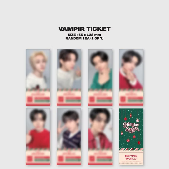 ENHYPEN WORLD COUPON CARD COLLECTION] HOLIDAY SEASON Basic ver