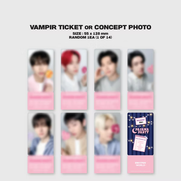 ENHYPEN WORLD COUPON CARD COLLECTION] PAJAMA PARTY [GIFT ver]
