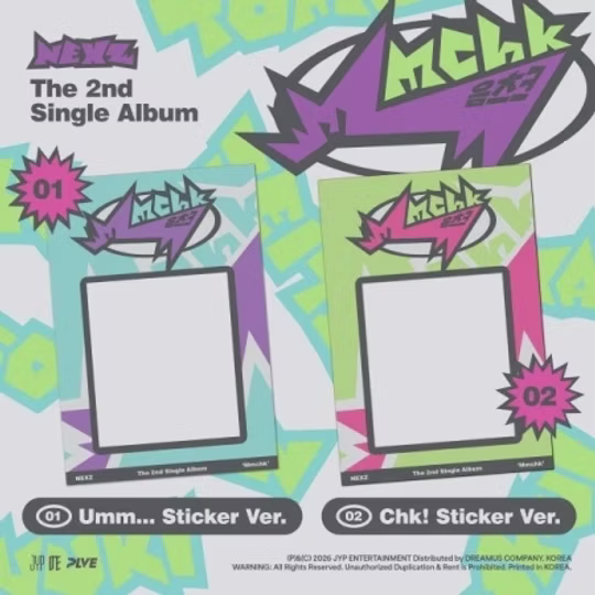 NEXZ 2nd Single Album MMCHK [Stikcer ver]