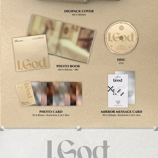 [Signed Album Event] [PREORDER] XLOV 2nd mini album I,GOD [Random ver]