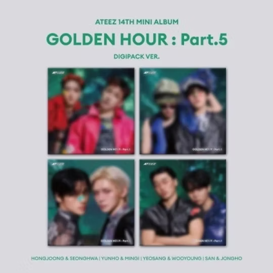 [PREORDER] ATEEZ 14th mini album GOLDEN HOUR Part.5 [Digipack Unit ver]