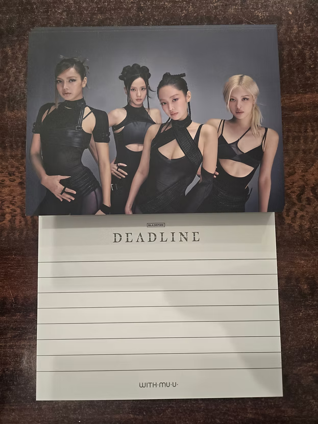BLACKPINK 3rd mini album DEADLINE Withmuu / Weverseshop POB Postcard
