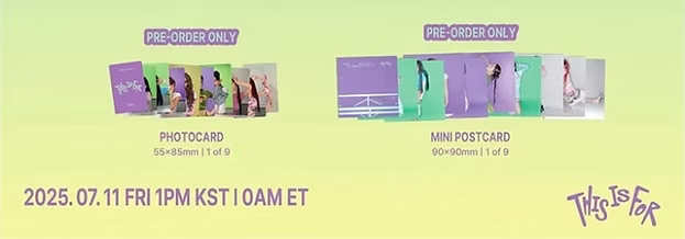 TWICE THIS IS FOR POB Photocard + Mini Postcard