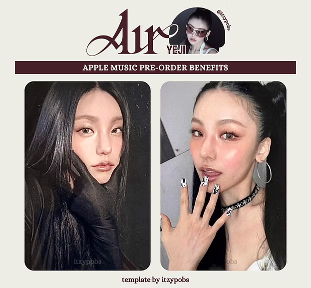 YEJI (ITZY) Air Applemusic POB Photocard