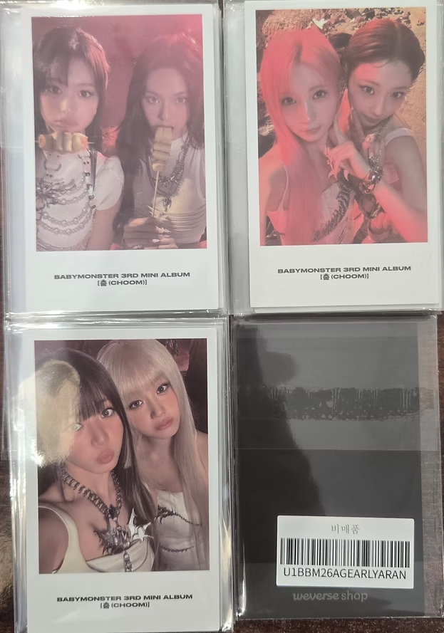 BABYMONSTER CHOOM Weverseshop POB Unit Polaroid Photocard