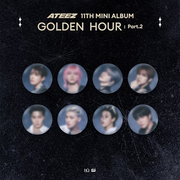ATEEZ GOLDEN HOUR : PART.2 POP UP OFFICIAL MD RANDOM CAN BADGE