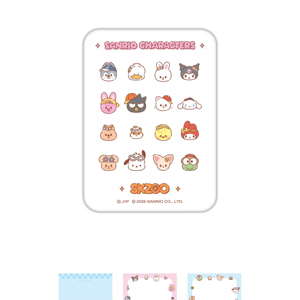 [PREORDER] Stray Kids SKZOO X SANRIO CHARACTERS TIN CASE STICKY NOTE SET