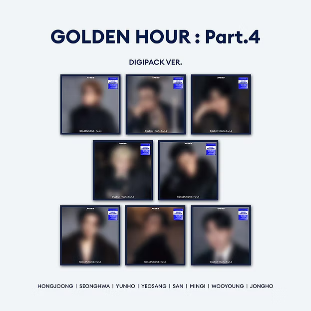 ATEEZ - GOLDEN HOUR : Part.4 (Digipack) - Europe hello82 Exclusive (Random)