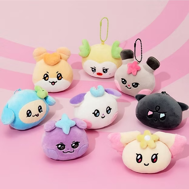ATEEZxLINE FRIENDS Enter the Mighteez POP-UP STORE Official MD FACE PLUSH KEYRING