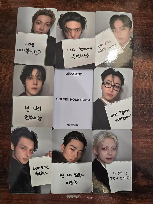 ATEEZ 13th Mini Album GOLDEN HOUR Part.4 Applemusic POB Photocard [Digipack ver]