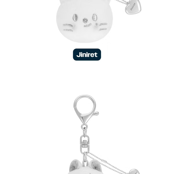 Stray Kids dominATE : celebrATE Official MD SKZOO FACE KEYRING SILVER
