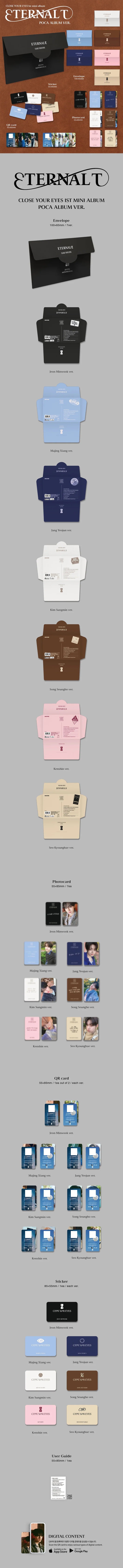 CLOSE YOUR EYES 1st mini album ETERNALT [Poca Album ver]