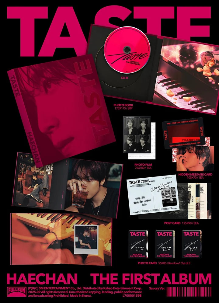 HAECHAN (NCT) 1st Album TASTE [SAVORY ver]