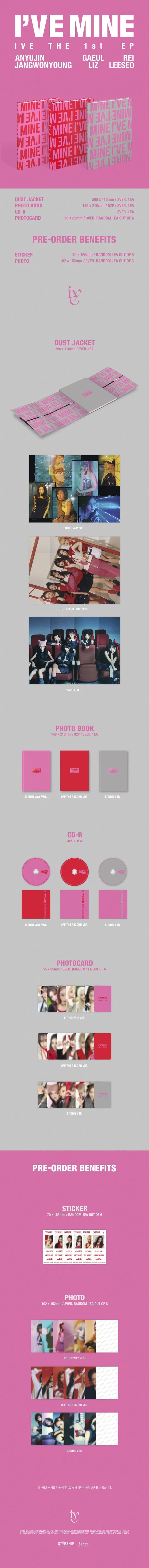 IVE 1st EP I'VE MINE