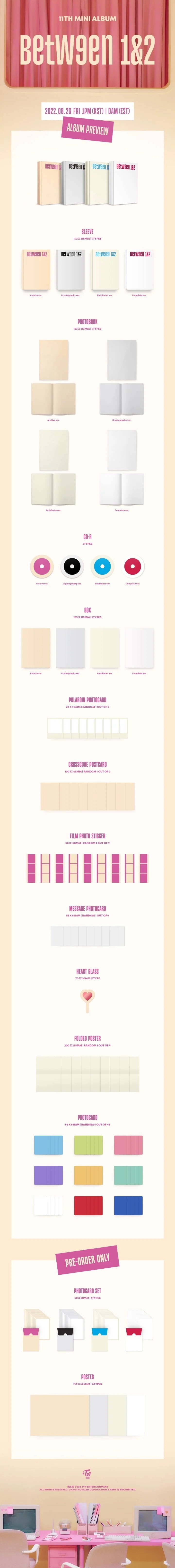 TWICE 11th mini album BETWEEN 1&2