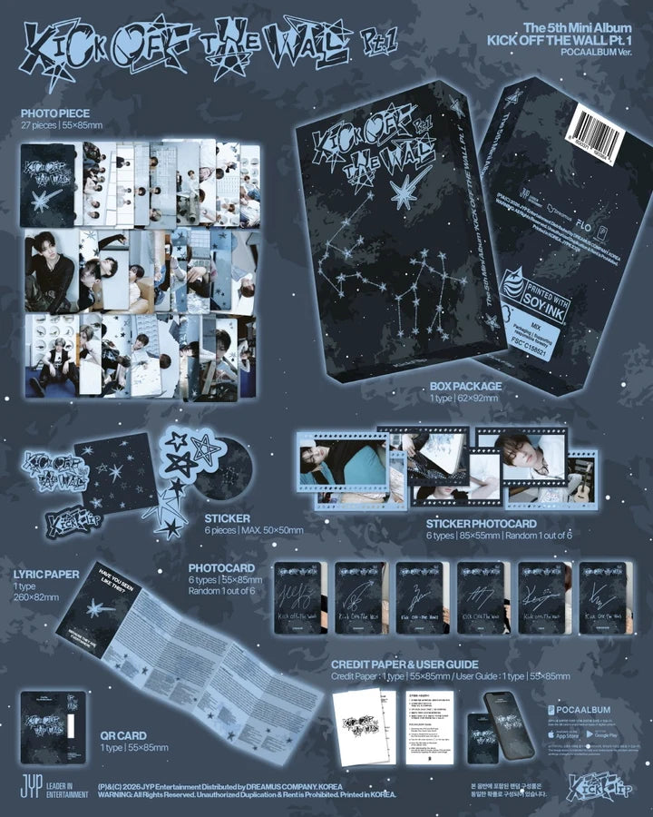 KICKFLIP 5th mini album KICK OFF THE WALL Pt.1 [Pocaalbum ver]