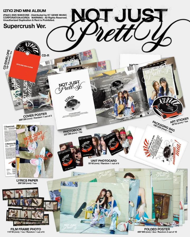 IZNA 2nd mini album NOT JUST PRETTY [Posterbook ver]