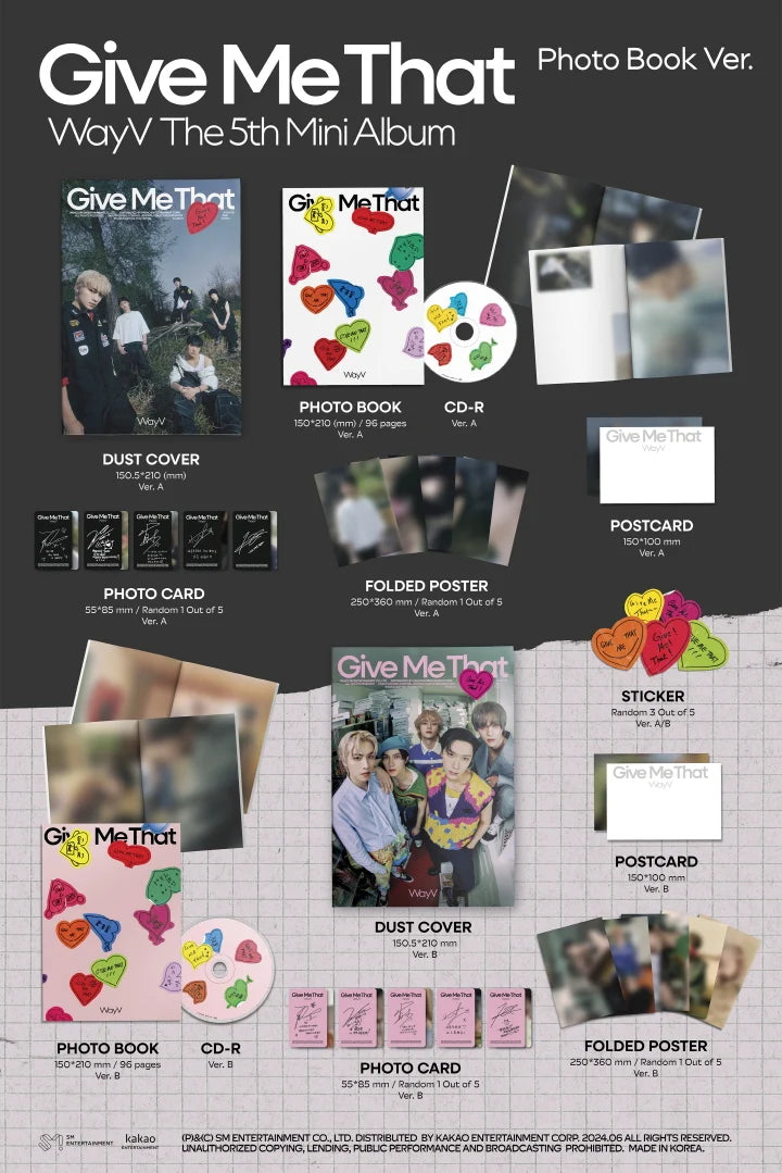 WayV 5th mini album GIVE ME THAT [Photobook ver]