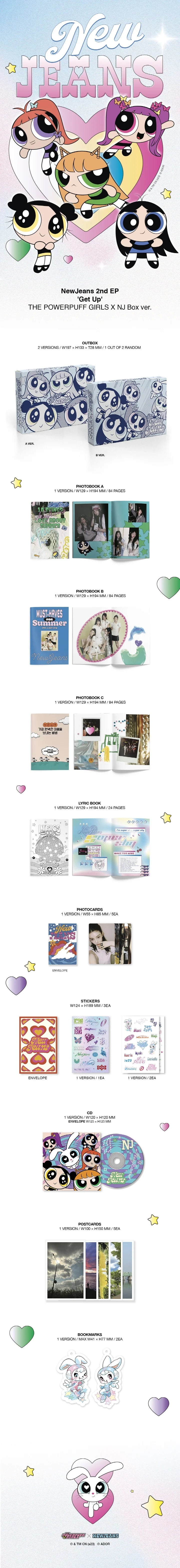 NEWJEANS 2nd EP GET UP [THE POWERPUFF GIRLS X NJ BOX ver]