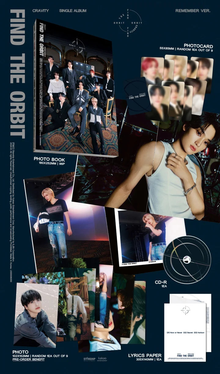 CRAVITY 1st Single Album FIND THE ORBIT [REMEMBER / Special Edition]