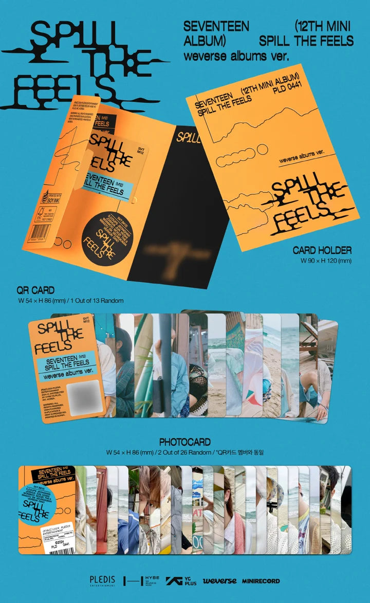 SEVENTEEN 12th mini album SPILL THE FEELS [Weverse ver]