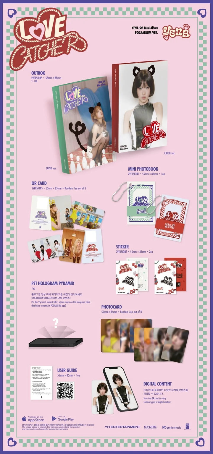 YENA 5th mini album LOVE CATCHER [Pocaalbum ver]