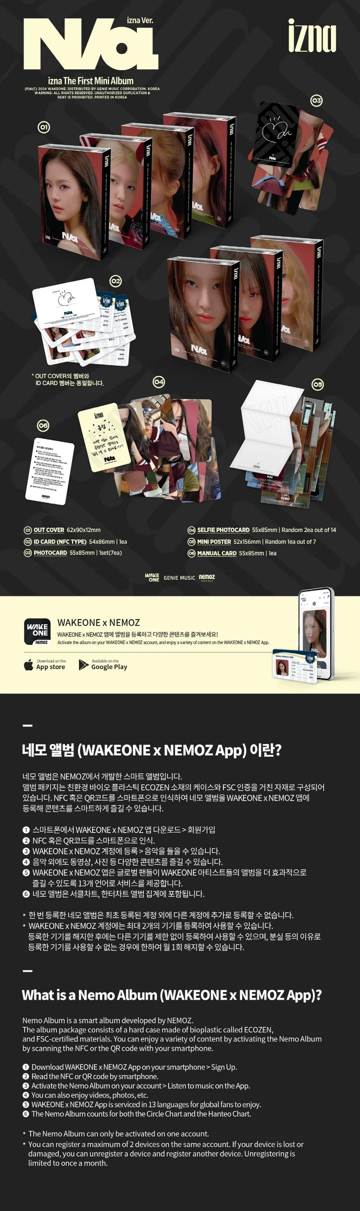 IZNA 1st mini album N/a [Member ver]