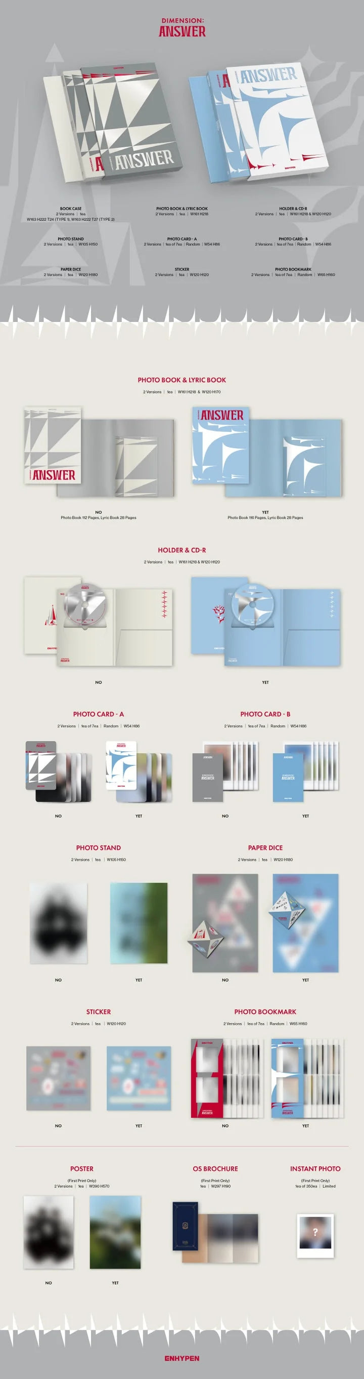 ENHYPEN 1st Studio Repackage Album DIMENSION : ANSWER