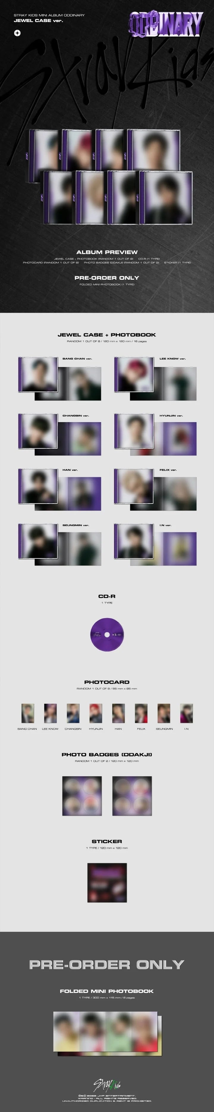 Stray Kids ODDINARY [JEWEL CASE Ver]