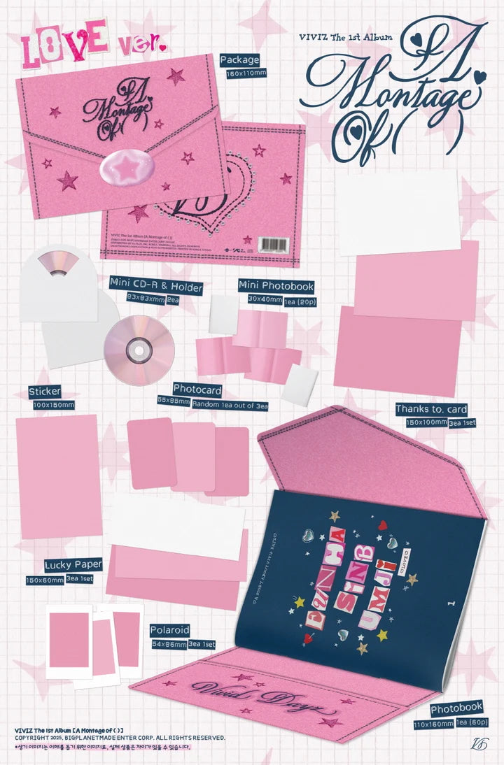 VIVIZ 1st album A MONTAGE OF () [Love ver]