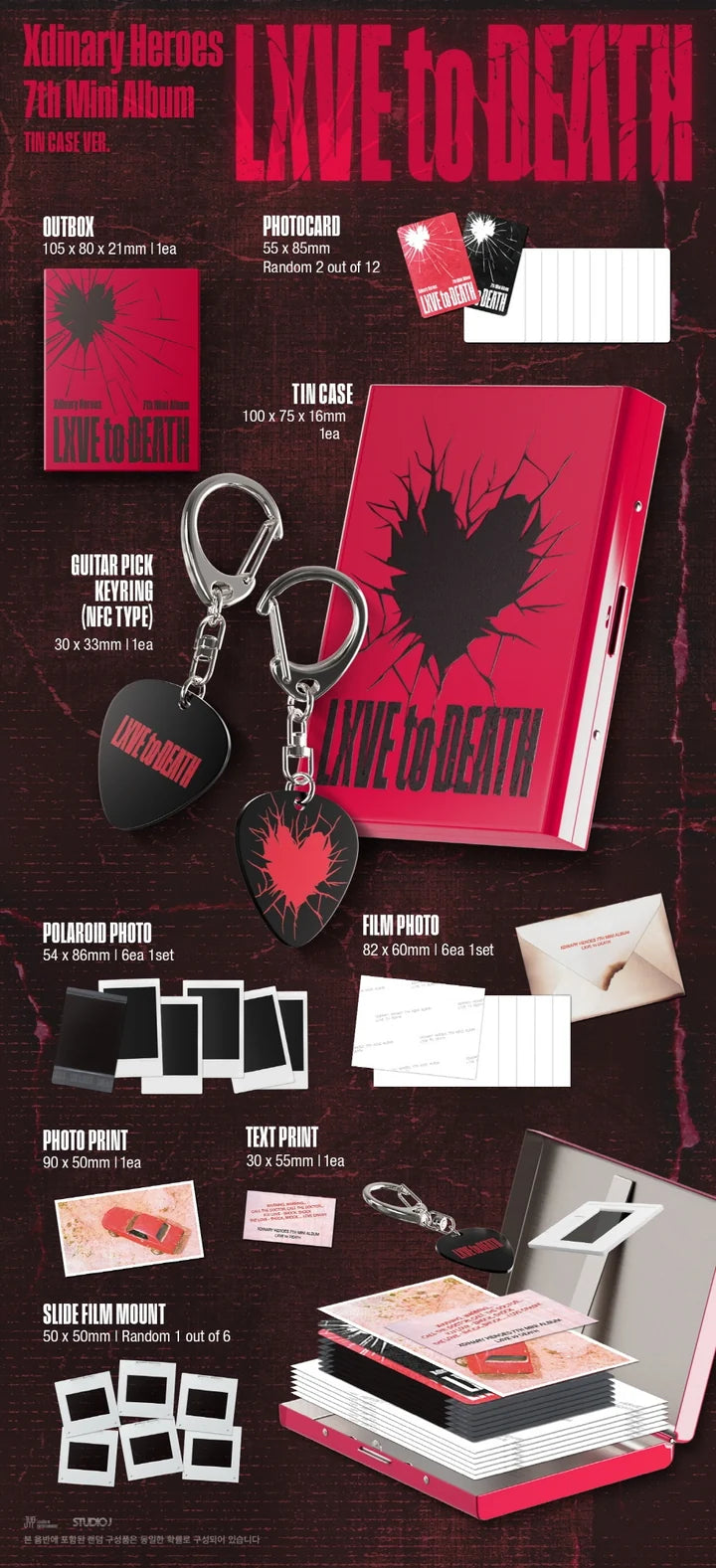 XDINARY HEROES 7th mini album LXVE to DEATH [TIN CASE ver]