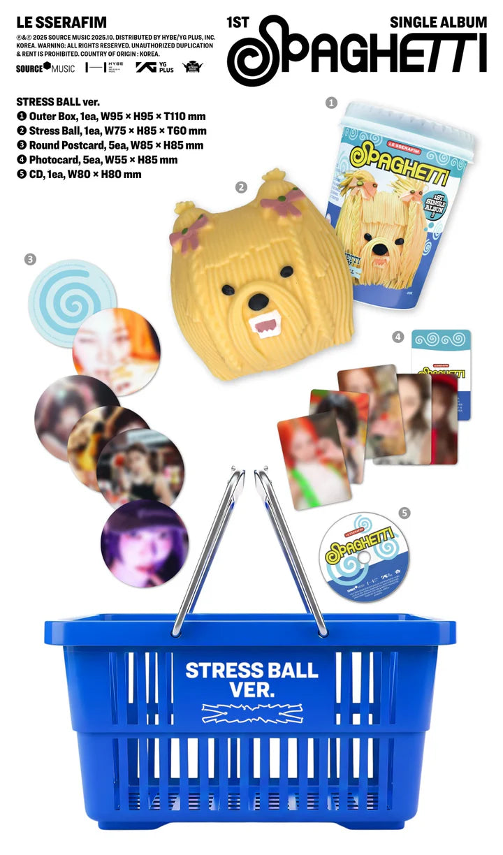 LE SSERAFIM 1st single album SPAGHETTI [Stress Ball ver]