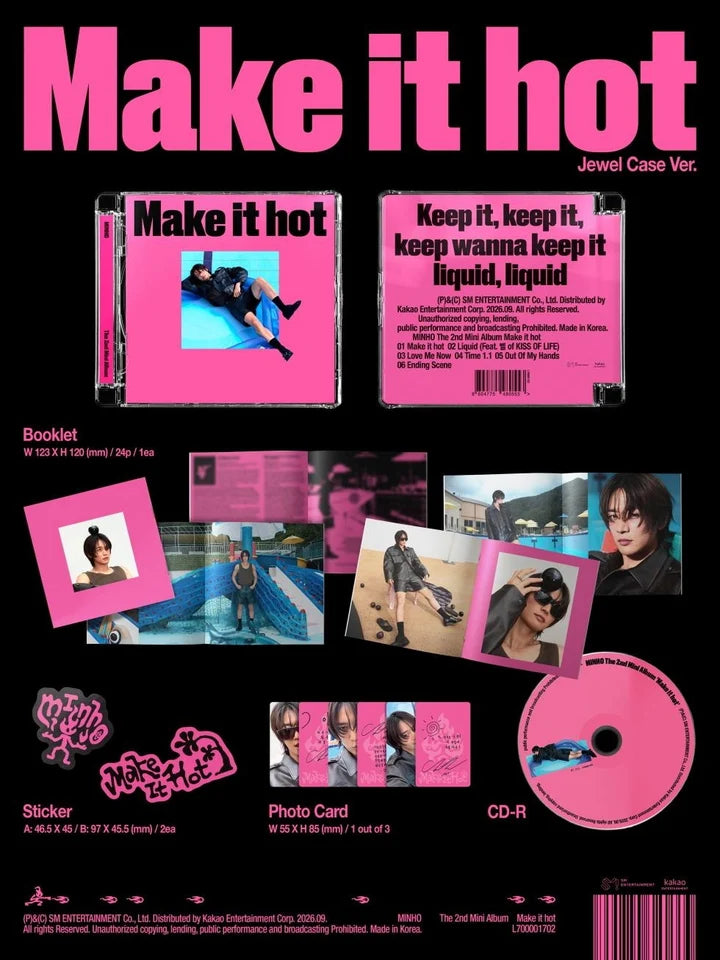 MINHO (SHINEE) 2nd Mini Album Make it hot [Jewel Case ver]