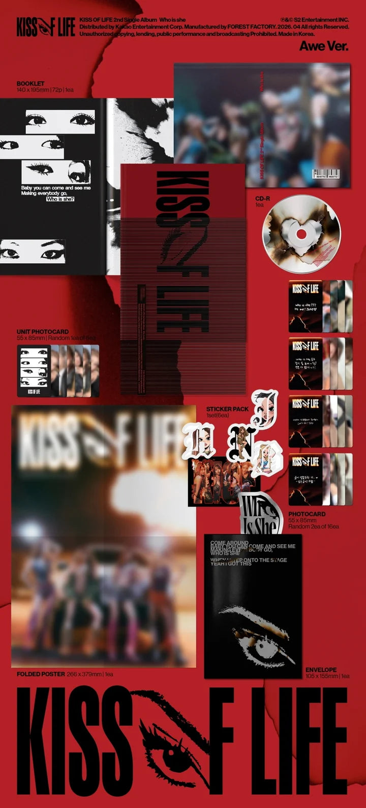KISS OF LIFE 2nd Single Album WHO IS SHE [AWE ver]