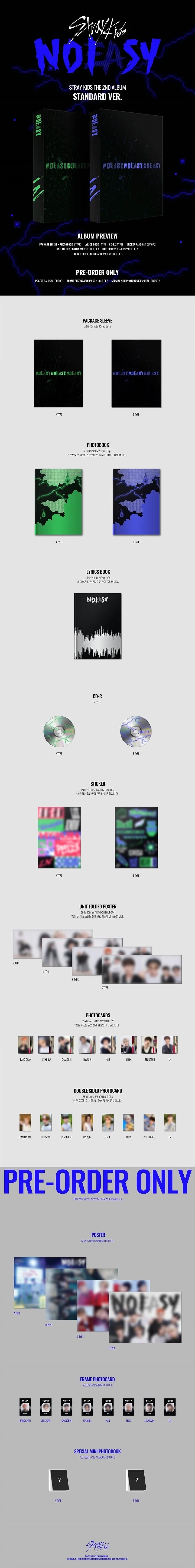 STRAY KIDS 2nd full album NO EASY