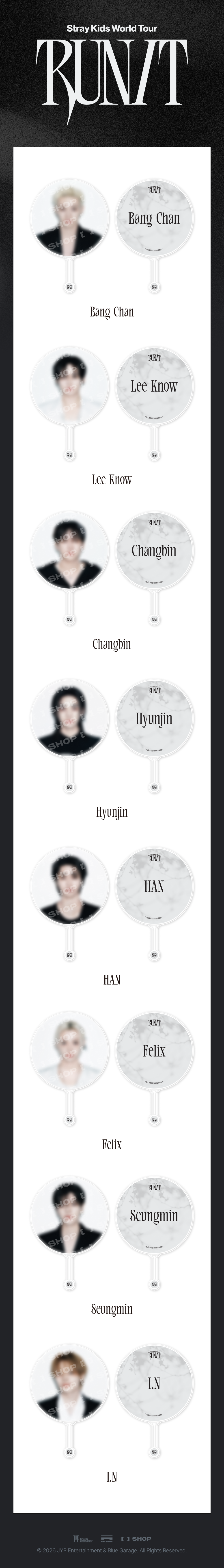 [PREORDER] Stray Kids 2026 World Tour RUN IT IMAGE PICKET
