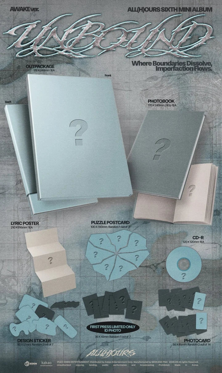 [PREORDER] ALL(H)OURS 6th Mini Album UNBOUND
