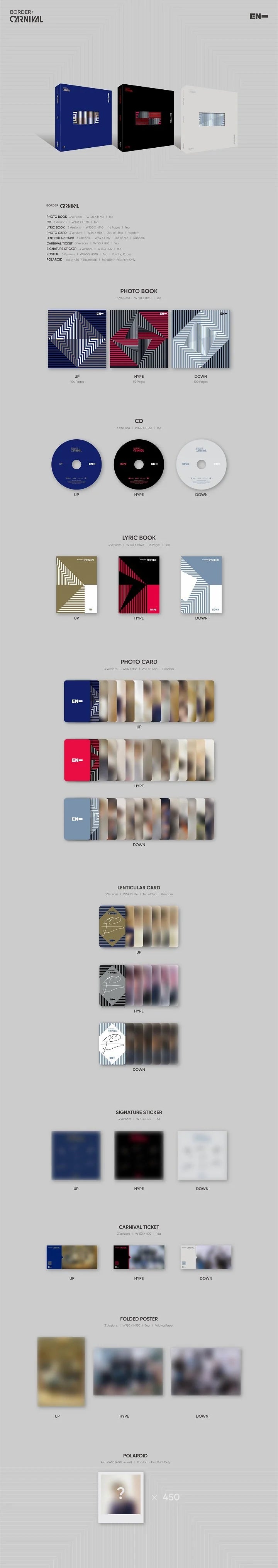 ENHYPEN 2nd mini album BORDER : CARNIVAL