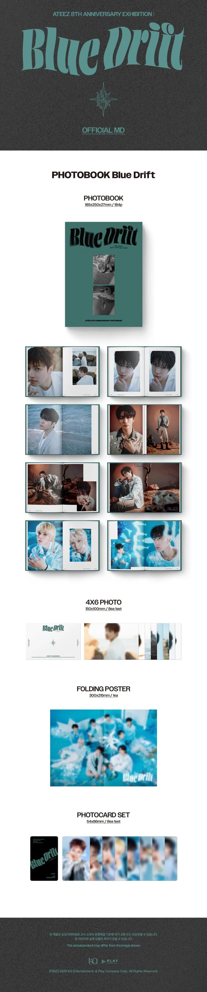 ATEEZ 8th Anniversary PHOTOBOOK Blue Drift