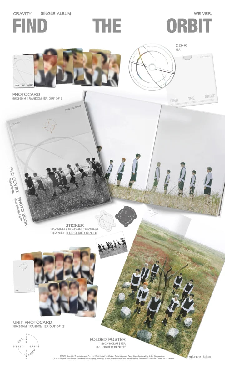 CRAVITY 1st Single Album FIND THE ORBIT [WE ver]