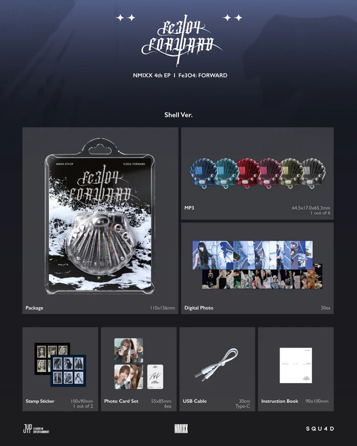 NMIXX 4th mini album Fe304 : FORWARD [Shell / Limited ver]