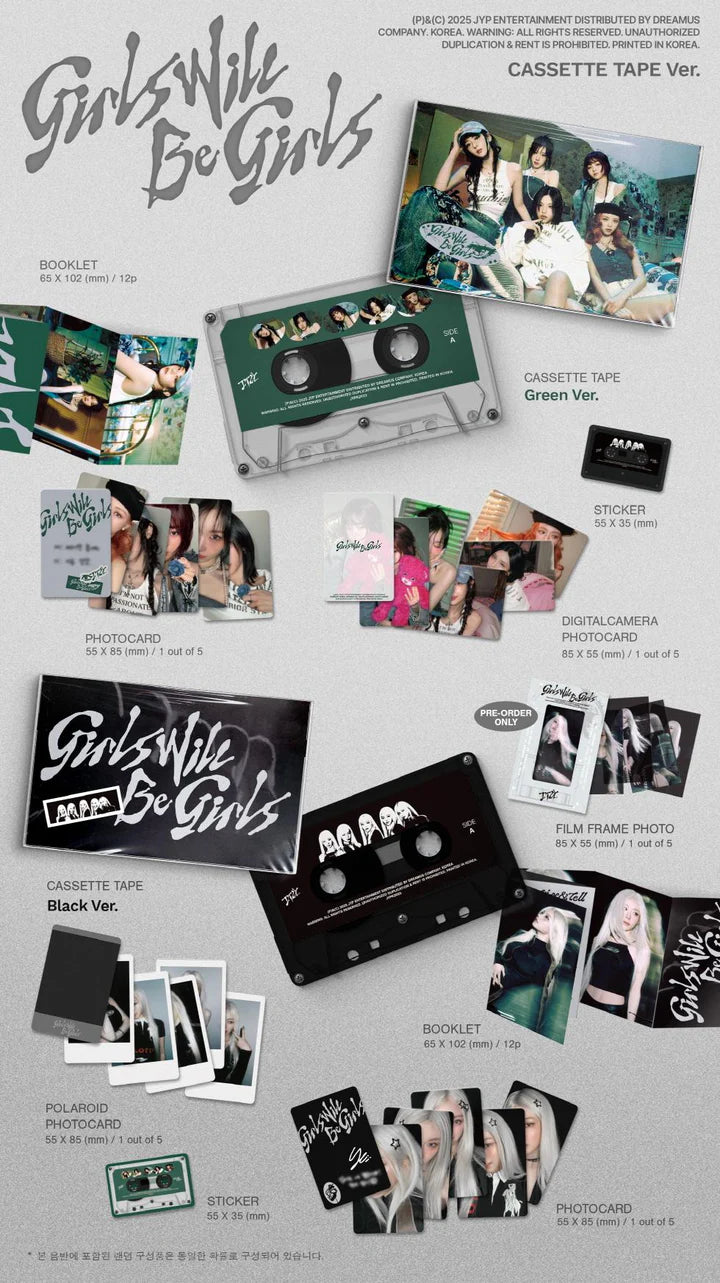 ITZY Girls Will Be Girls [Cassettes Tape ver]