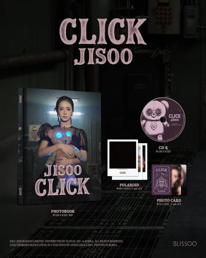 JISOO (BLACKPINK) Single Album CLICK [PHOTOBOOK ver]
