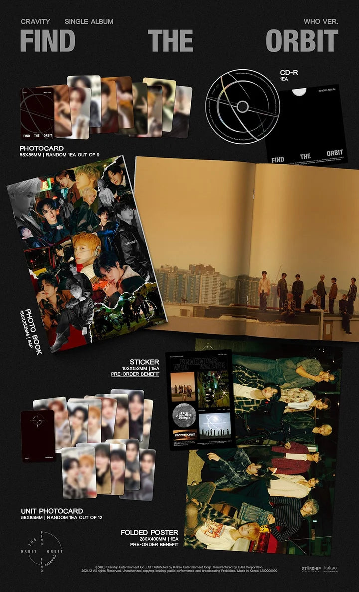 CRAVITY 1st Single Album FIND THE ORBIT [WHO / ARE ver]
