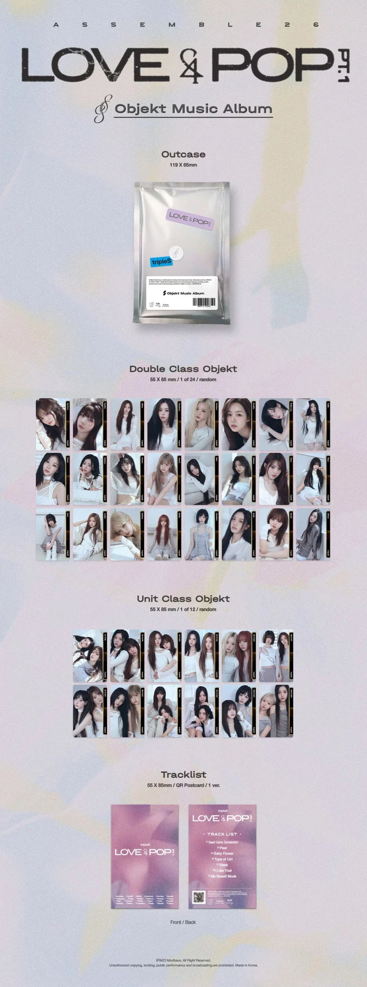 tripleS LOVE & POP PT.1 [OBJEKT Music Album]