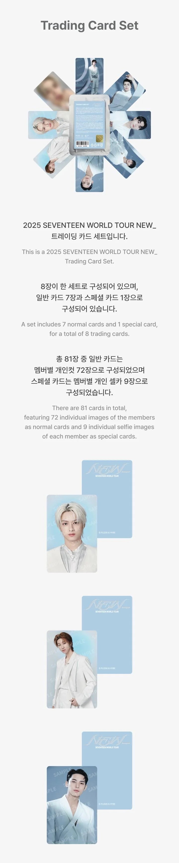 SEVENTEEN 2025 WORLD TOUR IN INCHEON RANDOM TRADING CARD SET