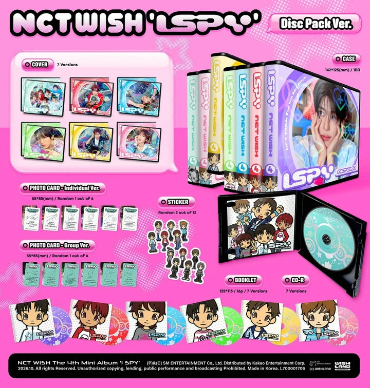 NCT WISH 4th mini album I SPY [Disc Pack ver]