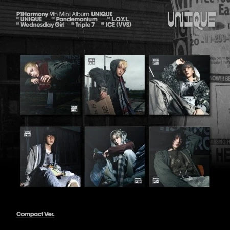 P1HARMONY 9th mini album UNIQUE [COMPACT / MEMBER ver]